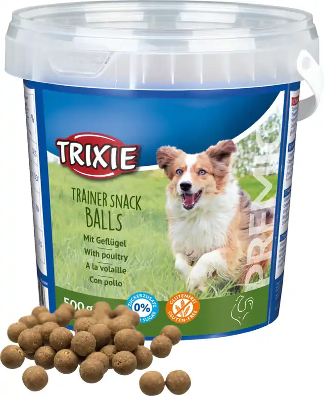 Wyjątkowa oferta Trixie Trainer Snack Poultry Balls przysmaki treningowe dla psa z drobiem 500g