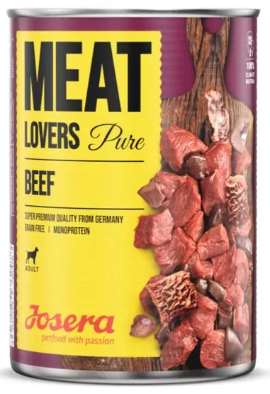 Josera Meat Lovers Pure Wołowina puszka 400g Wysoka jakość