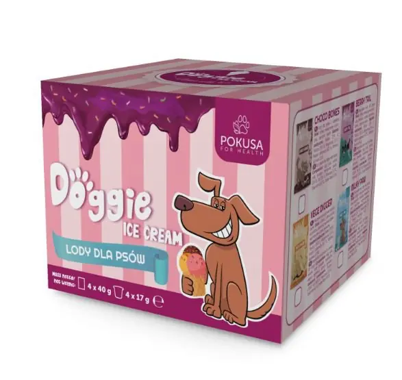 Łatwy zwrot Pokusa Doggie Ice Cream lody dla psów