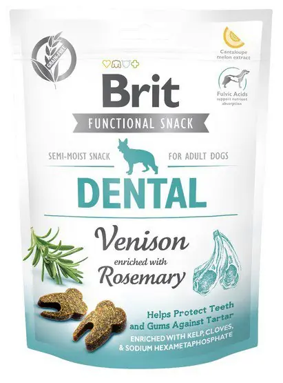 Wyjątkowa oferta Brit Functional Snack Dental Venison przysmak dentystyczny dla psa 150g