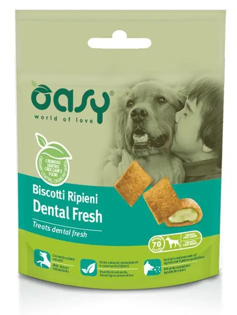 Nowość Oasy Dental Fresh ciastka dentystyczne dla psów 70g