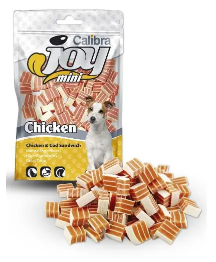 Najlepsza cena Calibra Joy Dog Mini Chicken & Cod Sandwich 70g