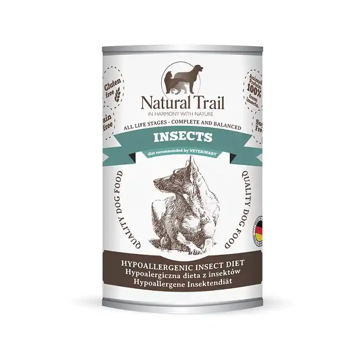 Natural Trail Insect puszka hypoalergiczna dla psa na bazie insektów 350g Premium