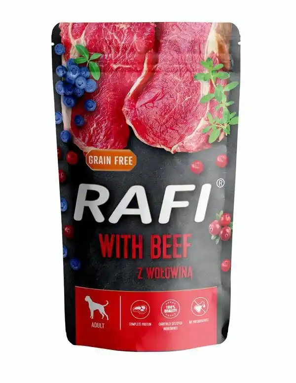 Tani Rafi mokra karma dla psa saszetka 500g