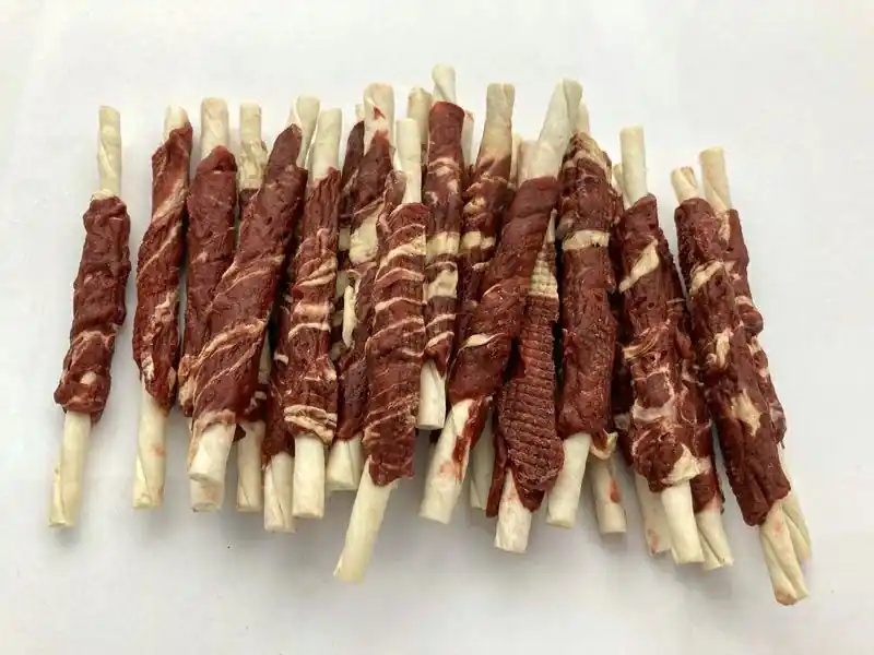 Alda Przysmaki dla psa kabanosy zawijane z jagnięciną i dorszem 500g Super okazja