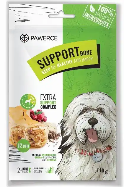 Pawerce Support Bone Medium Breeds przysmak dentystyczny dla psa 2szt 110g Bezpieczna płatność