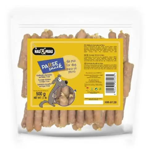 Nie przegap Hau&Miau kiełbaski mięsne 500g