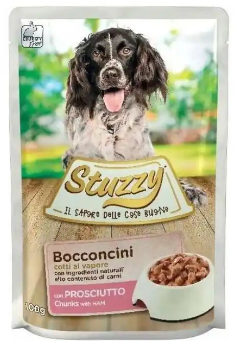Popularny Stuzzy Bocconcini mokra karma dla psa bez zbóż i glutenu saszetka 100g
