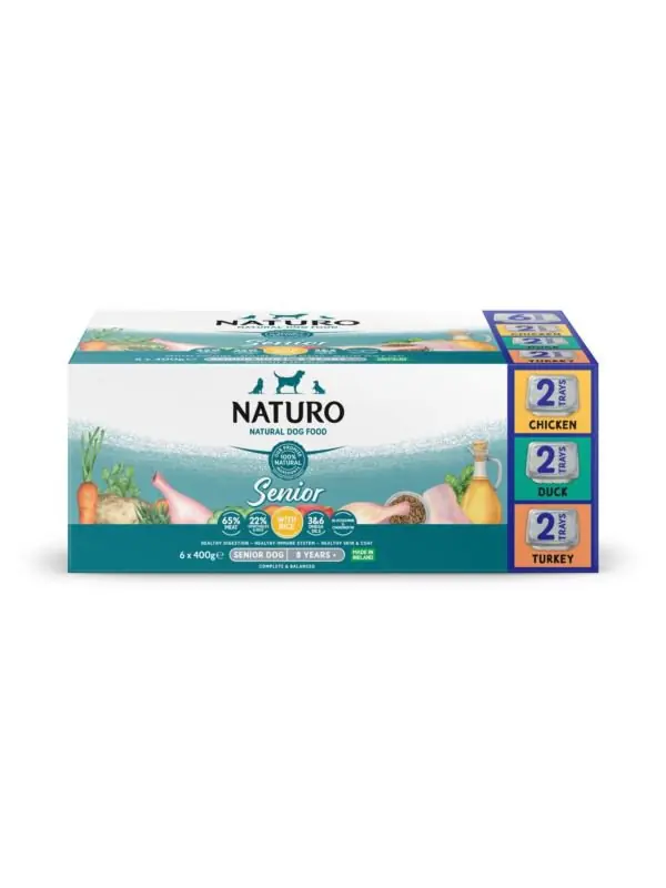Najlepsza cena Naturo Variety Pack Senior tacka 6x400g