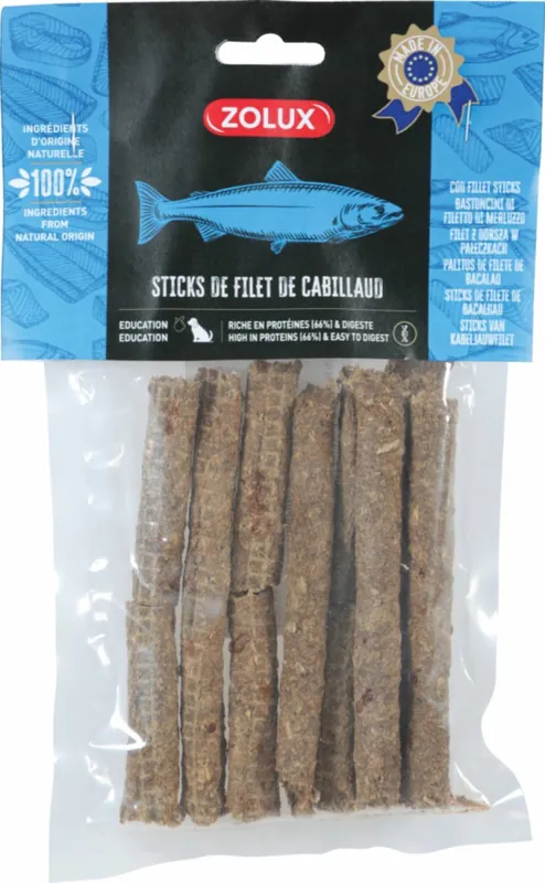 Nowy Zolux Filet z dorsza w pałeczkach dla psa 70g