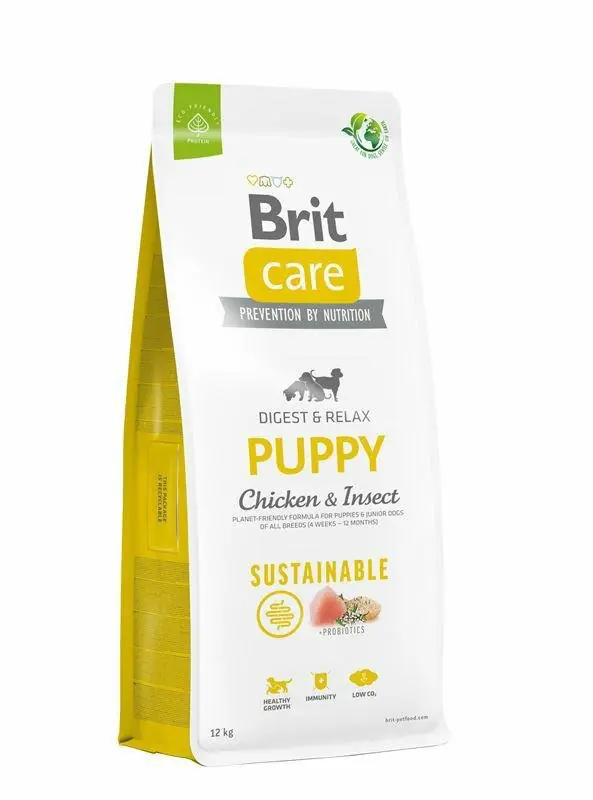 Niska cena! Brit Care Dog Sustainable Puppy Chicken & Insect owady i kurczak dla szczeniaków Ekspresowa dostawa