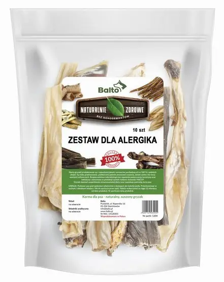 Balto Przysmak dla psów zestaw gryzaków dla alergika 10szt Szybka wysyłka