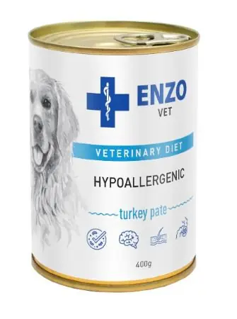 Enzo Vet Hypoallergenic pasztet z indykiem dla psów z alergią 400g Wyjątkowa oferta