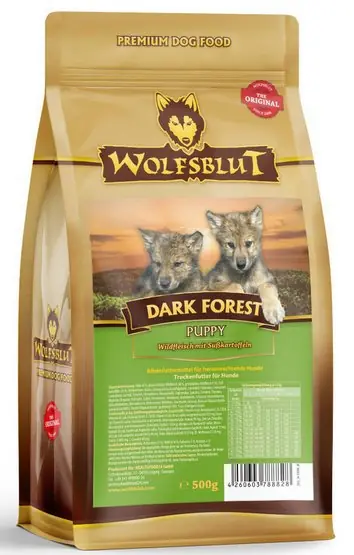 Bestseller Wolfsblut Dog Puppy Dark Forest karma dla szczeniąt dziczyzna i bataty