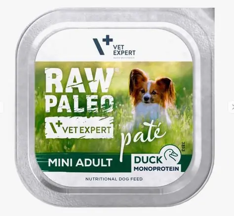 Raw Paleo Dog Mini Adult mokra karma z kaczką dla dorosłych psów 150g Ostatnie sztuki