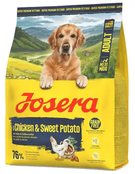 Josera Adult Chicken & Sweet Potato sucha karma z kurczakiem i słodkimi ziemniakami 900g Wyjątkowa oferta