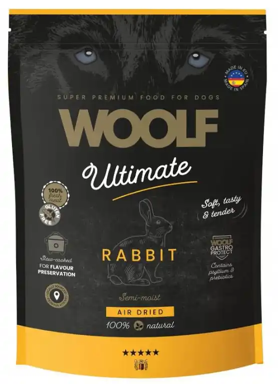 Oferta limitowana Woolf Ultimate Soft Dog Rabbit Królik półwilgotna karma dla psa