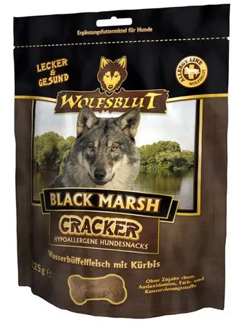 Najlepsza cena Wolfsblut Dog Cracker Black Marsh - bawół indyjski i dynia 225g