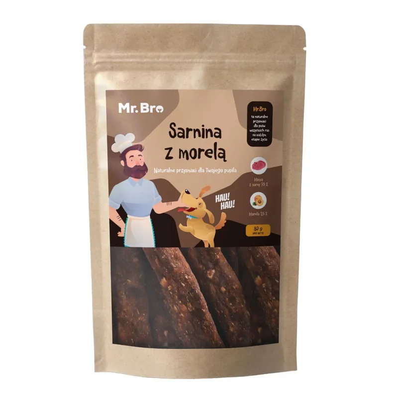 Mr. Bro Snacks Sarnina z Morelą paski suszone powietrzem 80g Kup teraz