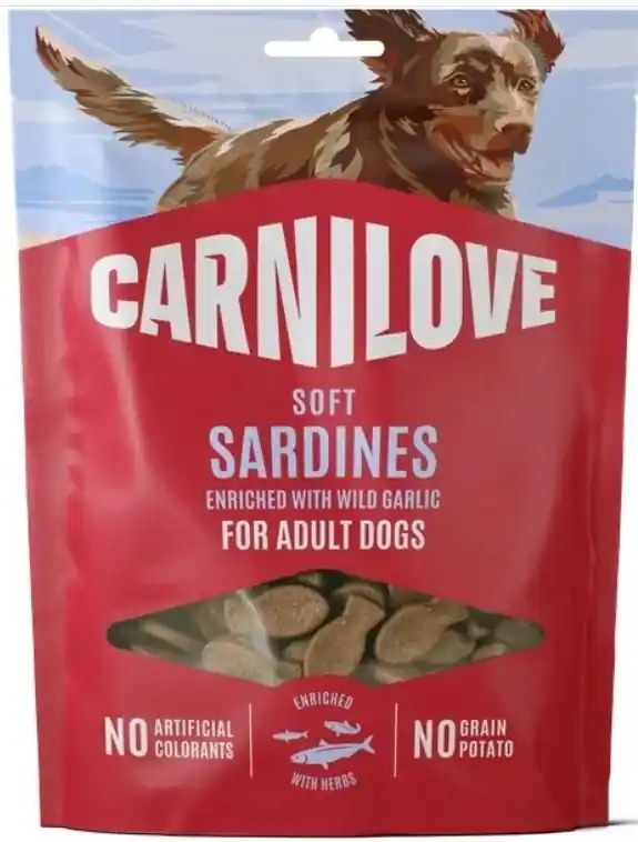Oferta czasowa Carnilove Soft Snack Sardines Miękka przekąska dla psa sardynki z czosnkiem niedźwiedzim 200g