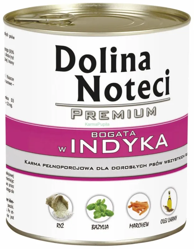 Tani Dolina Noteci adult indyk puszka dla psa 800g